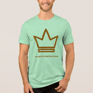 Camiseta constelações majestosas (verde e castanho)