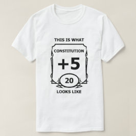 Camiseta Constituição de Dungeons e Dragons T Shirt