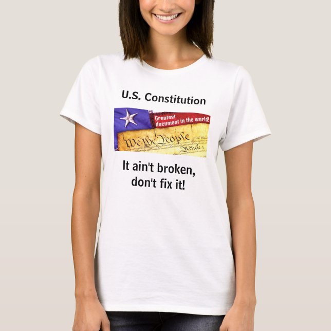 Camiseta Constituição dos EUA (luz) (Frente)
