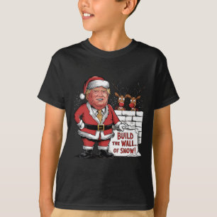 Camiseta Construa A Parede De Papais noeis De Tremor De Nev