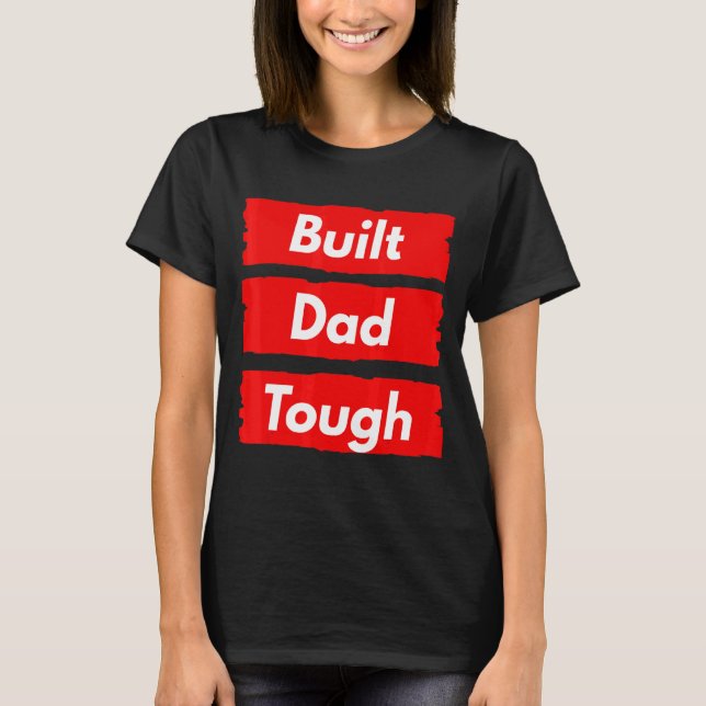 Camiseta Construa Pai Resistente Número Um Patriota Dia dos (Frente)