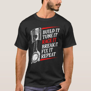 Camiseta Construa Ti Ajuste Race E Quebre-O Corrige-O E Rep