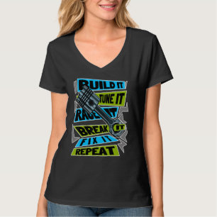 Camiseta Construa Ti Ajuste Race E Quebre-O Corrija-O E Rep