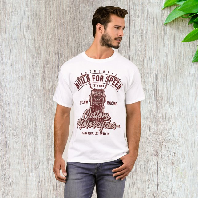 Camiseta Construção Autêntica Para Velocidade (Criador carregado)