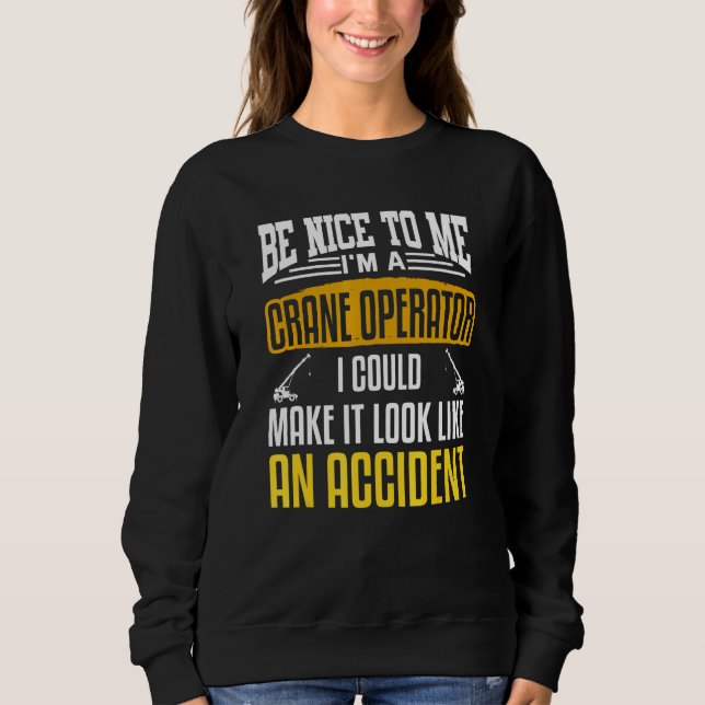Camiseta Construção Automática Do Operador Da Grua Do Motor (Frente)