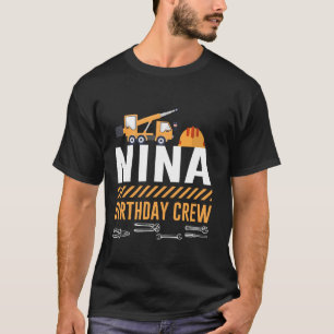 Camiseta Construção da Nina Birthday Creative Bday