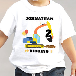 Camiseta Construção de 2º Aniversário