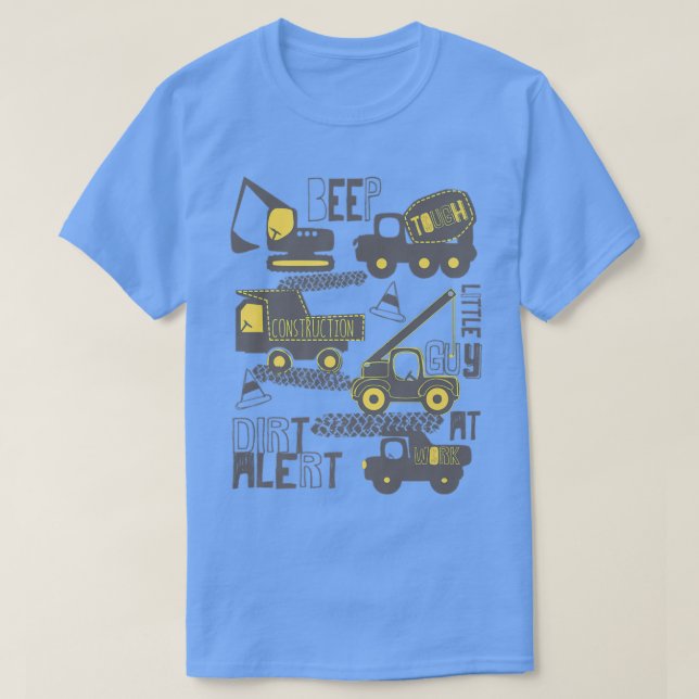 Camiseta Construção de backhoe do driver do escavador de al (Frente do Design)