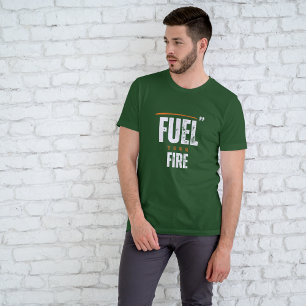 Camiseta Construção de bases: Combustível o Fogo