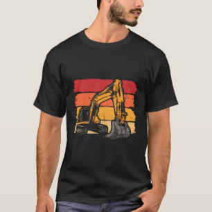 Camiseta Construção de Caminhão de Escavação Retroativa