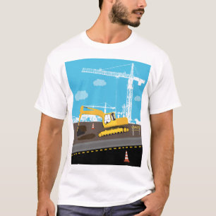 Camiseta Construção de Caminhões de Escavador