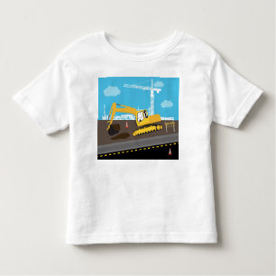 Camiseta Construção de Caminhões de Escavador
