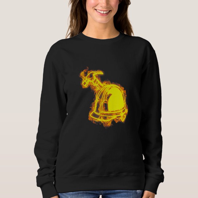 Camiseta Construção De Capacetes E Chamas De Martelo (Frente)
