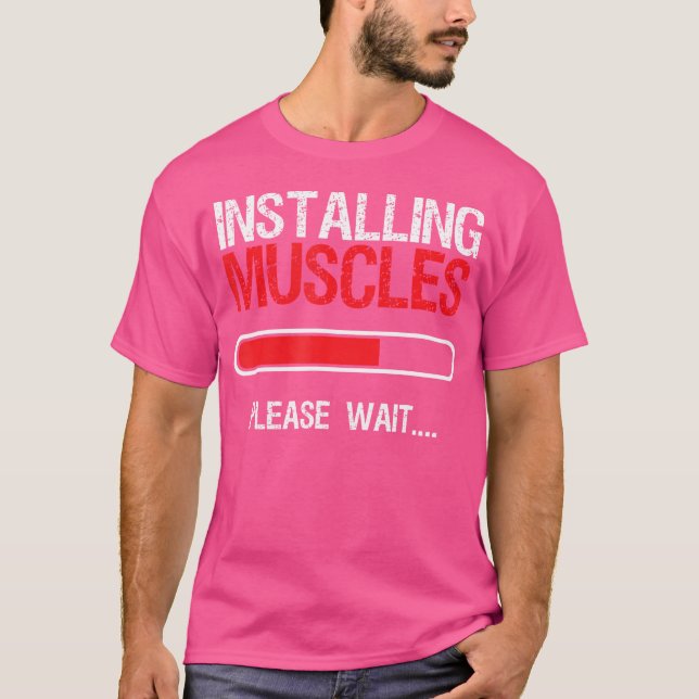 Camiseta Construção de Corpo Divertida Levantamento de Peso (Frente)