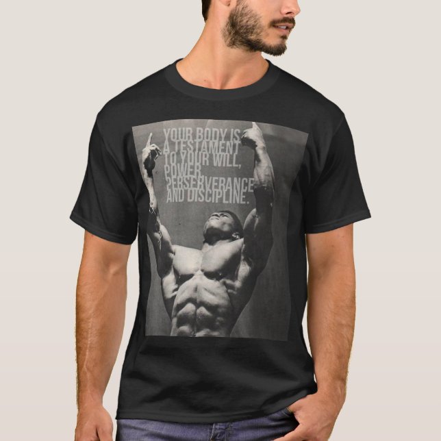 Camiseta "Construção de corpo" Motivação (Frente)