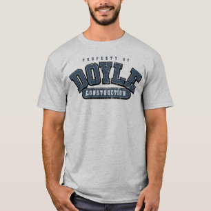 Camiseta CONSTRUÇÃO de DOYLE, T atlético, AZUL CINZENTO