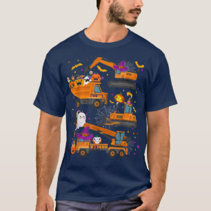 Camiseta Construção de escavador - Tru da grua do veículo H