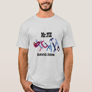 Camiseta Construção de Ferramentas de Reparador de Carpinte