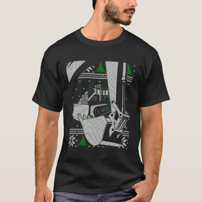 Camiseta Construção de Natal Útil para Operadores de Equipa (Frente)