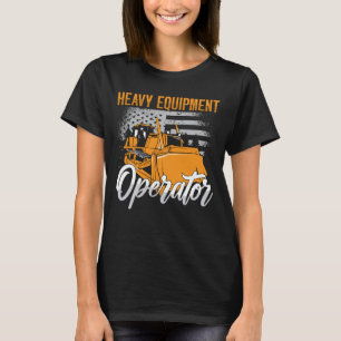 Camiseta Construção de Operador de Equipamento Pesado Bulld