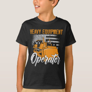 Camiseta Construção de Operador de Equipamento Pesado Bulld