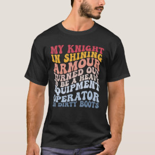 Camiseta Construção de Operador de Equipamento Pesado de Ar