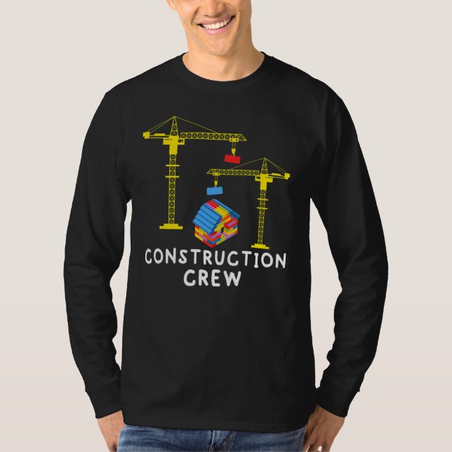 Camiseta Construção De Pedras Para Construção De Camada De  (Frente)