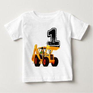 Camiseta Construção de primeiro aniversario Amarelo de Meni