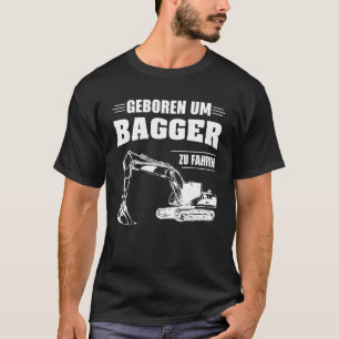 Camiseta Construção de uma casa de máquinas escavadoras esc