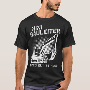 Camiseta Construção do construtor do gestor de instalações