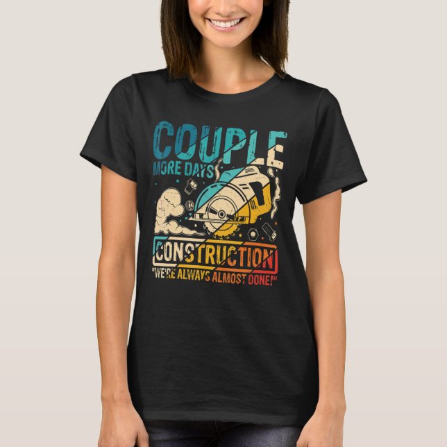 Camiseta Construção do estaleiro de construção de imóveis w (Frente)