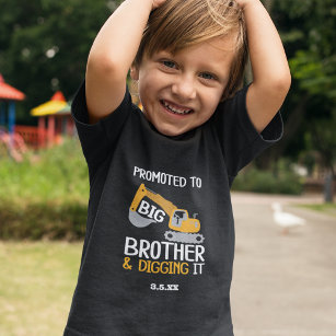 Camiseta Construção Grande Irmão Escavando Ti v2 Kid