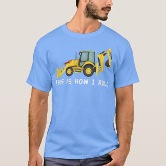 Camiseta Construction Backho Big Trucks Diggers for Boys &