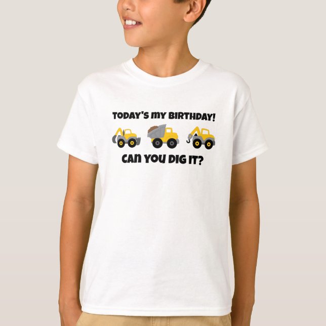 Camiseta Construction Birthday Party (Frente)