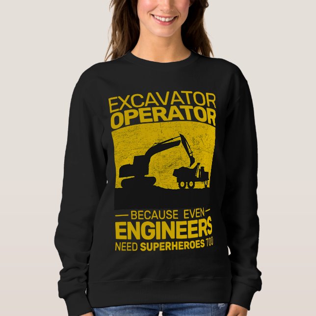Camiseta construction equipment men kids heavy equipment op (Frente)