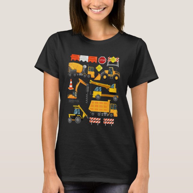 Camiseta Construction Payloader Tractor Dumptuck Constructi (Frente)
