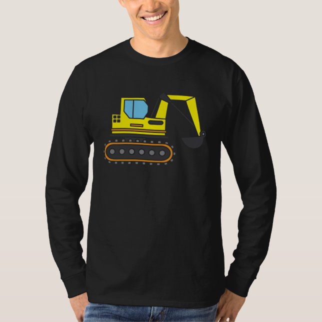 Camiseta Construction site  idea u2013 diggers love digging (Frente)