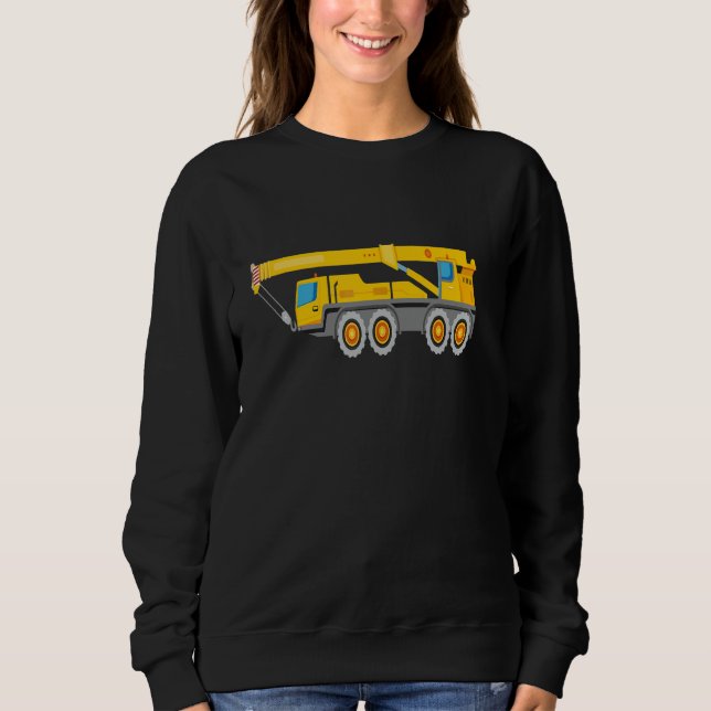 Camiseta Construction Truck Crane For Men & Boys & Kids (Frente)