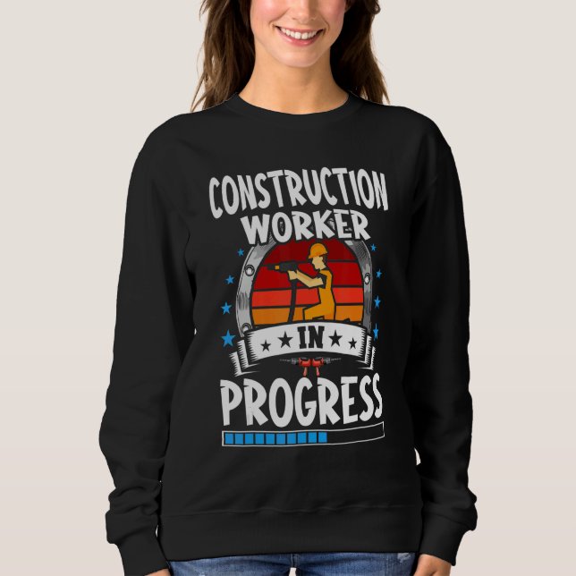 Camiseta Construction Worker In Progress Trainee Student (Frente)