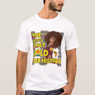 Camiseta Construída por Roupa da História Negra, Melanin