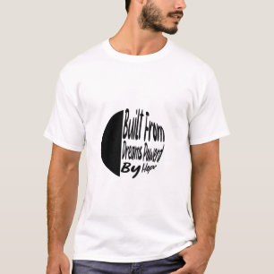 Camiseta Construído a Partir de Sonhos, Alimentado pela Esp