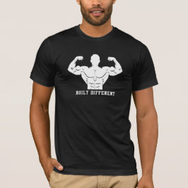 Camiseta Construído com diferentes motivações masculinas de