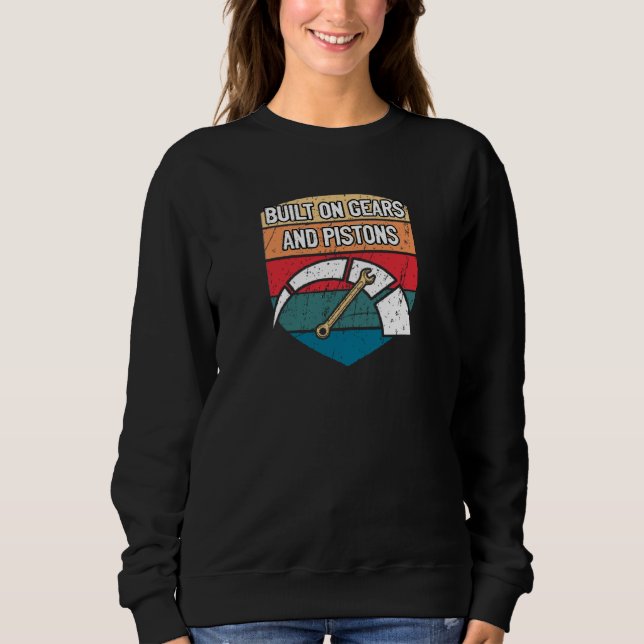 Camiseta Construído com engrenagens e pistões Automotores m (Frente)