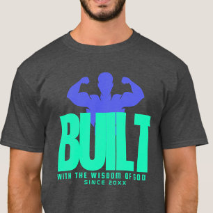 Camiseta Construído - Cristianismo Religioso Bíblia Verde G
