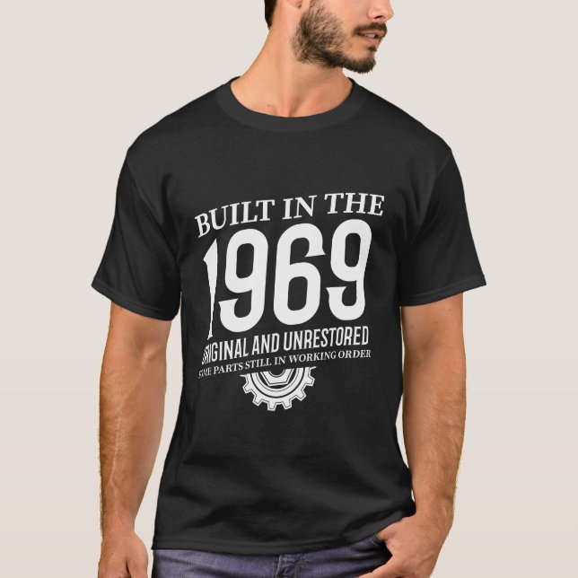 Camiseta Construído Em 1969 (Frente)
