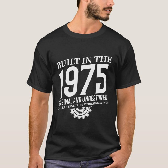 Camiseta Construído Em 1975 (Frente)