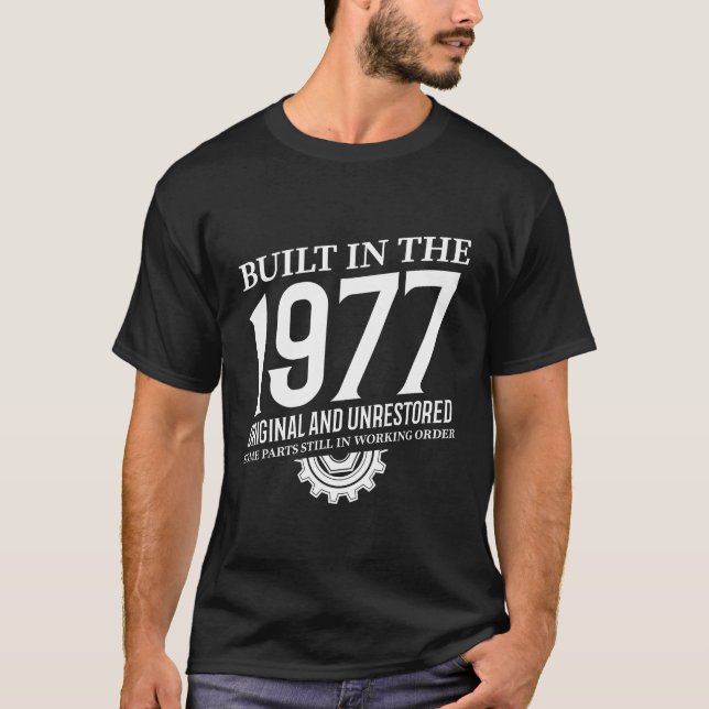 Camiseta Construído Em 1977 (Frente)