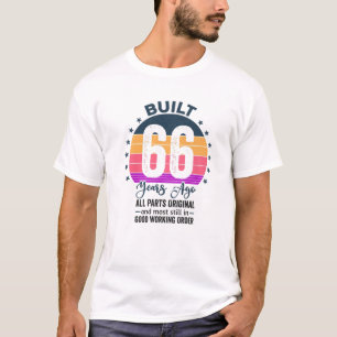 Camiseta Construído Há 66 anos, Todas As Peças Originais