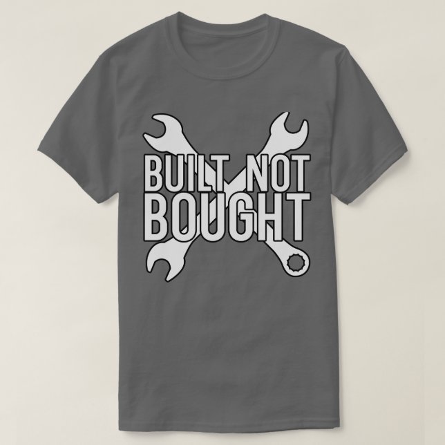 Camiseta Construído não comprado (Frente do Design)