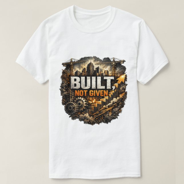 Camiseta Construído Não Dado  (Frente do Design)